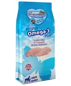 RENSKE MIGHTY OMEGA PLUS ADULT / SENIOR KIP/RIJST HYPOALLERGEEN