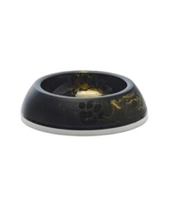 SAVIC VOERBAK KAT DELICE MARBLE ZWART / GOUD