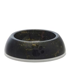 SAVIC VOERBAK DELICE 2 MARBLE ZWART / GOUD