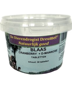 DIERENDROGIST BLAAS / CRANBERRY / D-MANNOSE TABLETTEN