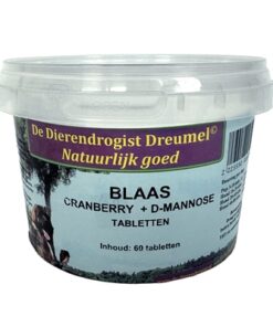 DIERENDROGIST BLAAS / CRANBERRY / D-MANNOSE TABLETTEN