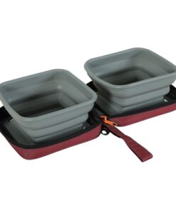 ZOLUX BVK 2IN1 OPVOUWBARE VOERBAK EN DRINKBAK ROOD