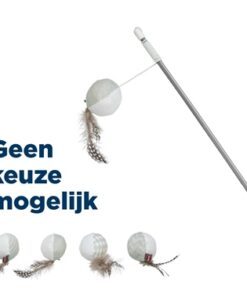 TRIXIE KATTENHENGEL BAL MET VEREN MET CATNIP