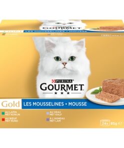 GOURMET GOLD MOUSSE MIXED KONIJN / RUND / KALF / LAM