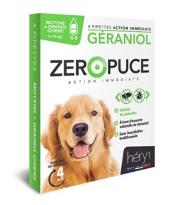 HERY ZEROPUCE VLOOIENDRUPPELS HOND GERANIOL ZONDER CHEMICALIEN