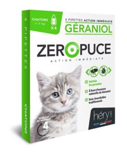 HERY ZEROPUCE VLOOIENDRUPPELS KITTEN GERANIOL ZONDER CHEMICALIEN