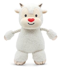 CROCI LITTLE RAM PLUCHE MET TOUW WIT