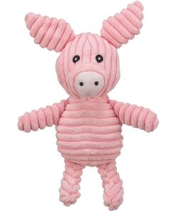 TRIXIE BIGGETJE RIBSTOF PLUCHE ROZE