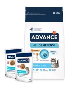 ADVANCE CAT KITTEN CHICKEN / RICE + 2 POUCHES CHICKEN