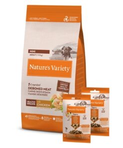 NATURES VARIETY ORIGINAL ADULT MINI CHICKEN MET 2 FREEZE DRIED TOPPERS