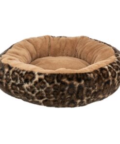 TRIXIE HONDENMAND LEO SOFT ROND PLUCHE BRUIN / PANTERPRINT