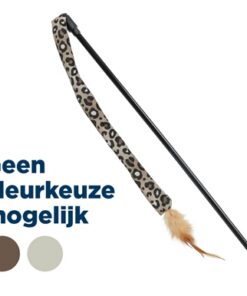 TRIXIE KATTENHENGEL STAART PANTERPRINT PLUCHE MET KATTENKRUID / CATNIP