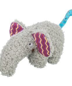 TRIXIE OLIFANT PLUCHE MET KATTENKRUID / CATNIP GRIJS