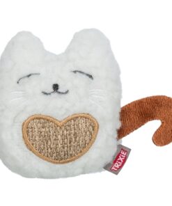 TRIXIE KAT STOF / PLUCHE MET KATTENKRUID / CATNIP WIT / BEIGE