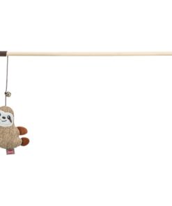 TRIXIE KATTENHENGEL LUIAARD HOUT / PLUCHE MET KATTENKRUID / CATNIP