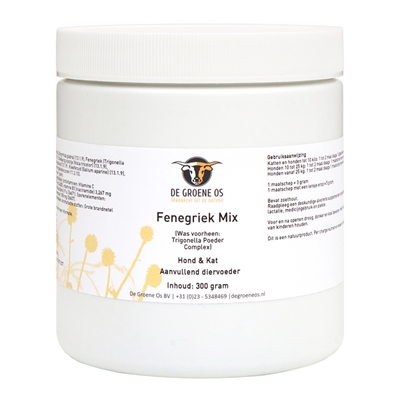 DE GROENE OS FENEGRIEK MIX HOND / KAT
