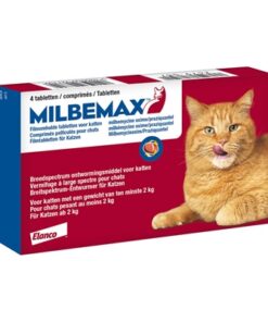 MILBEMAX TABLET ONTWORMING KAT 2-8KG 4TBL