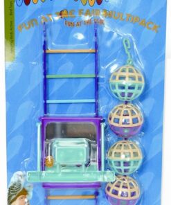 HAPPY PET BIRD TOY MP BAL / LADDER / PERCH