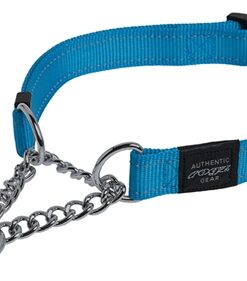 ROGZ FOR DOGS FANBELT HALFSLIP HALSBAND TURQOUISE
