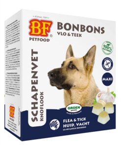 BF PETFOOD SCHAPENVET MAXI BONBONS KNOFLOOK