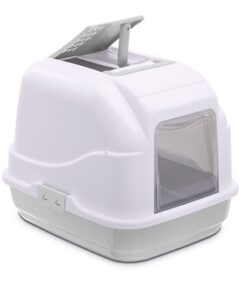 IMAC KATTENBAK EASY CAT WIT / LICHTGRIJS