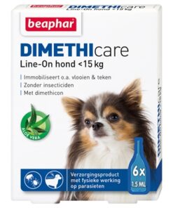 BEAPHAR DIMETHICARE LINE-ON HOND TEGEN VLOOIEN EN TEKEN
