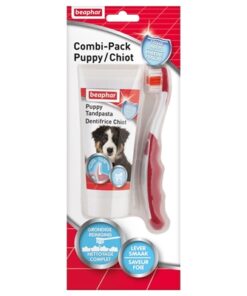 BEAPHAR TANDPASTA EN BORSTEL COMBI-PACK PUPPY