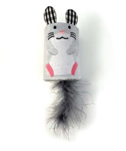 HAPPY PET TABBY PATCH MUIS RATEL EN ROLLER GRIJS