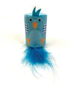 HAPPY PET TABBY PATCH VOGEL RATEL EN ROLLER BLAUW