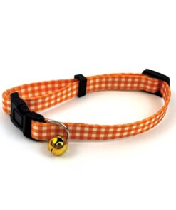 HAPPY PET TABBY PATCH HALSBAND KAT RUIT ORANJE